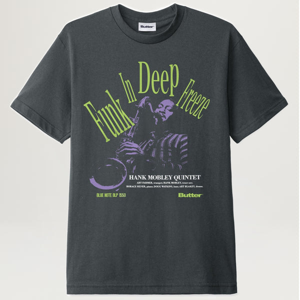Tシャツ・カットソー Butter Goods Who Knows Tee (Charcoal) butter-goods-who-knows-t-shirt