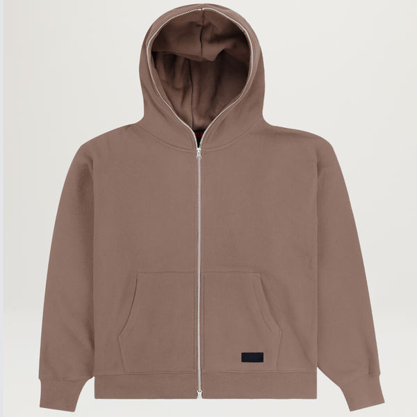 トップス Kijun FLOW ZIP-UP HOODIE BROWN Kijun FLOW ZIP-UP HOODIE BROWN