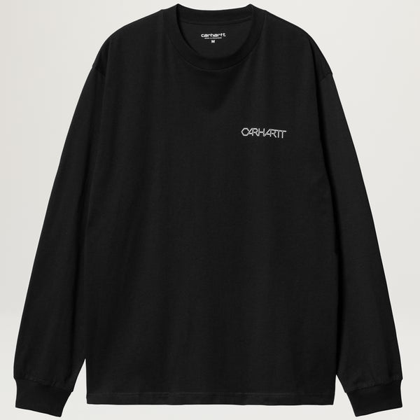 さらに100円引き◆CARHARTT◆L/S BASE T-SHIRT Carhartt WIP L/S Base T-Shirt, Black / White | Official
