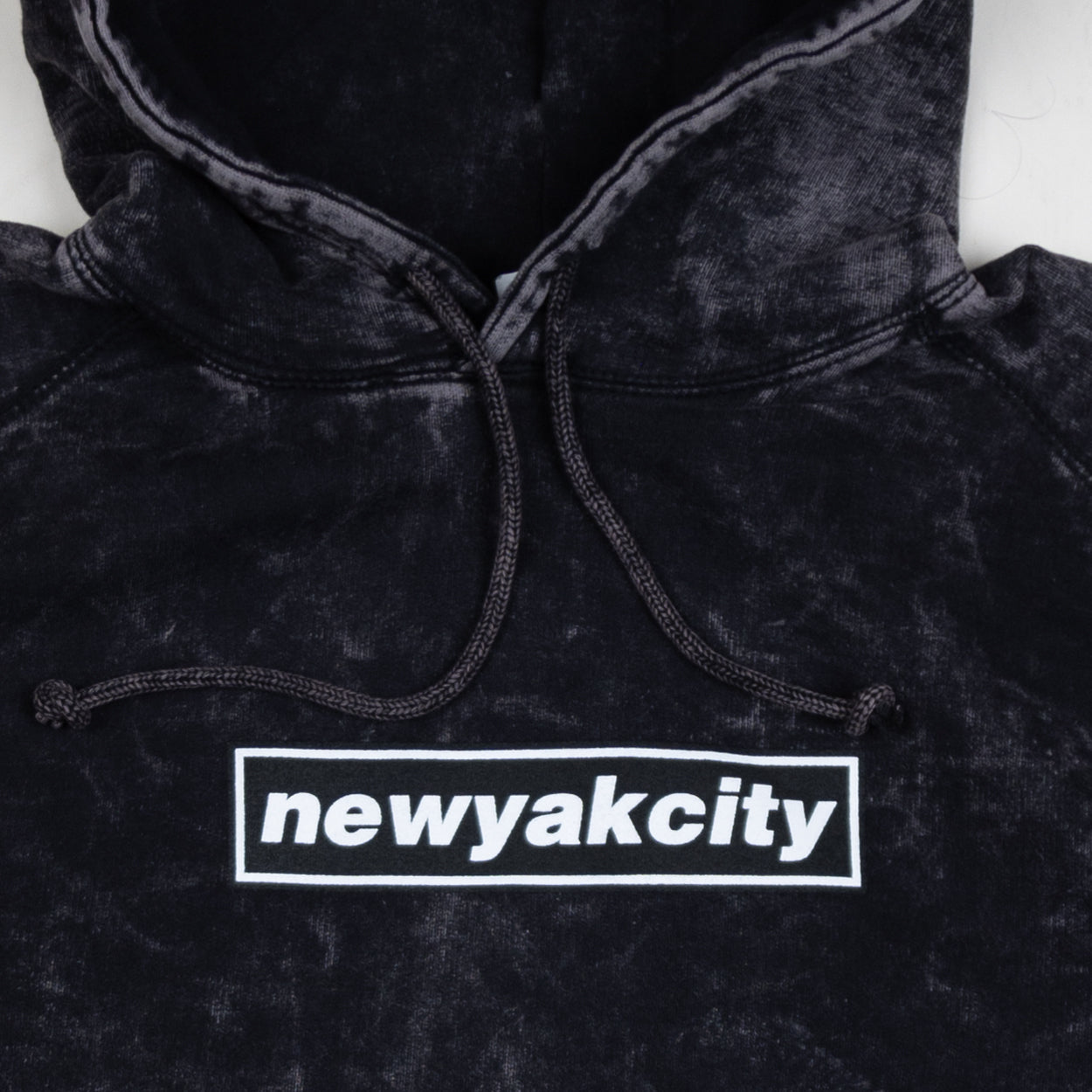NewYakCity 1991 Box Hoodie (Acid Washed Black)