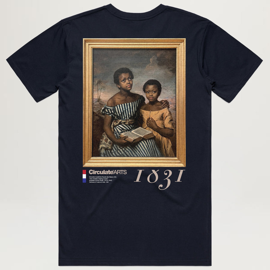 Circulate Two Girls Tee (Navy)