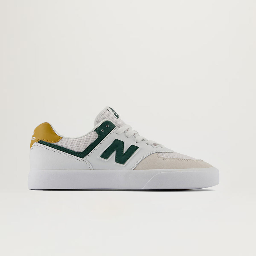 NB Numeric 574 Vulc (White/Green) - Sizes 9.5, 10
