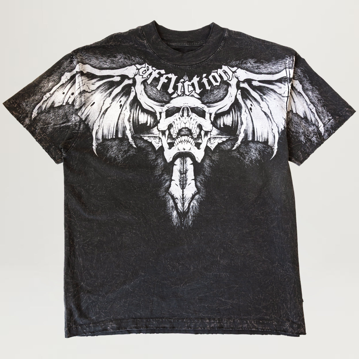 Affliction Night Screamer Tee (Black/Brown Lava Tint)