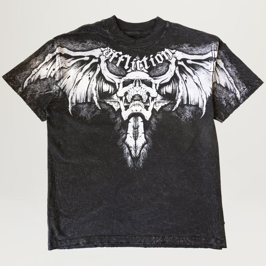 Affliction Night Screamer Tee (Black/Brown Lava Tint)