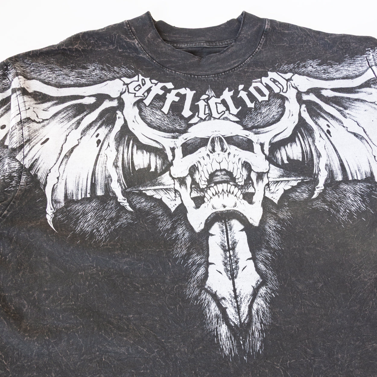 Affliction Night Screamer Tee (Black/Brown Lava Tint)