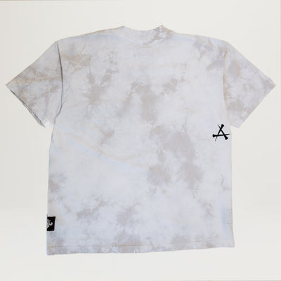 Affliction Cross Tee (Light Grey/White Tea Stain)