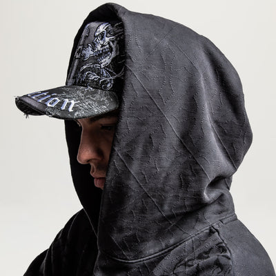 Affliction Catharsis Pullover Hoodie (Charcoal Lava Wash)