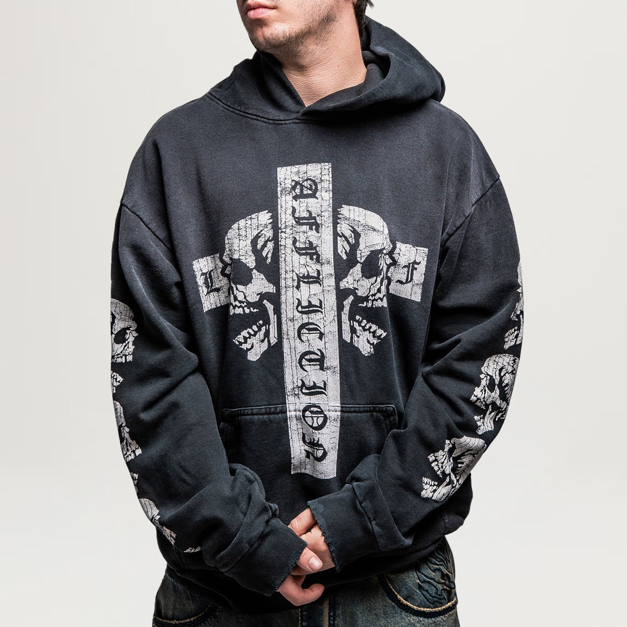 Affliction Free Mind Hoodie (Black Potassium Wash)