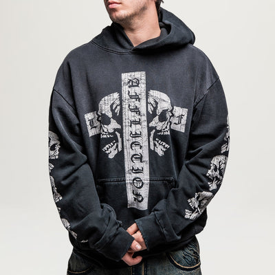 Affliction Free Mind Hoodie (Black Potassium Wash)