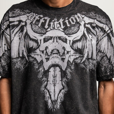 Affliction Night Screamer Tee (Black/Brown Lava Tint)