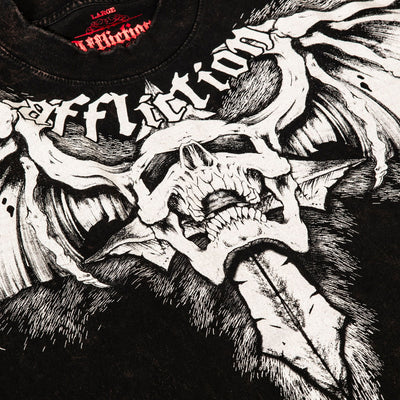 Affliction Night Screamer Tee (Black/Brown Lava Tint)