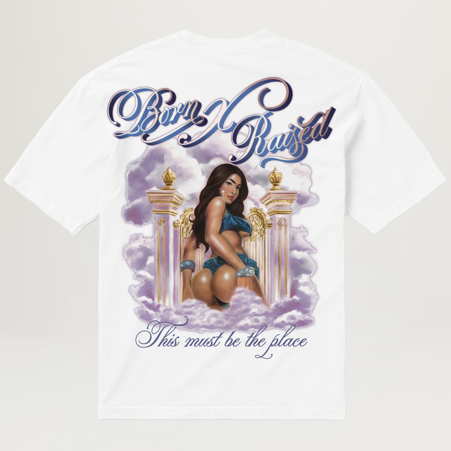 Born X Raised This Must Be The Place Tee (White)