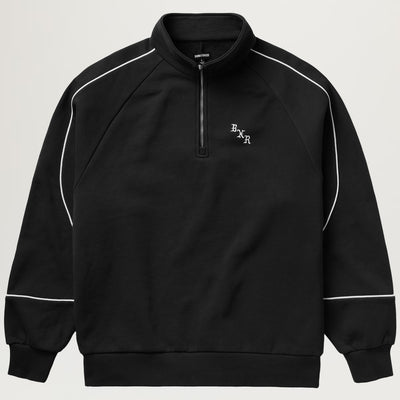 BXR Piped 1/4 Zip Sweater (Black)