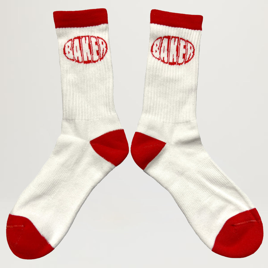 Baker Oval Sock (White)