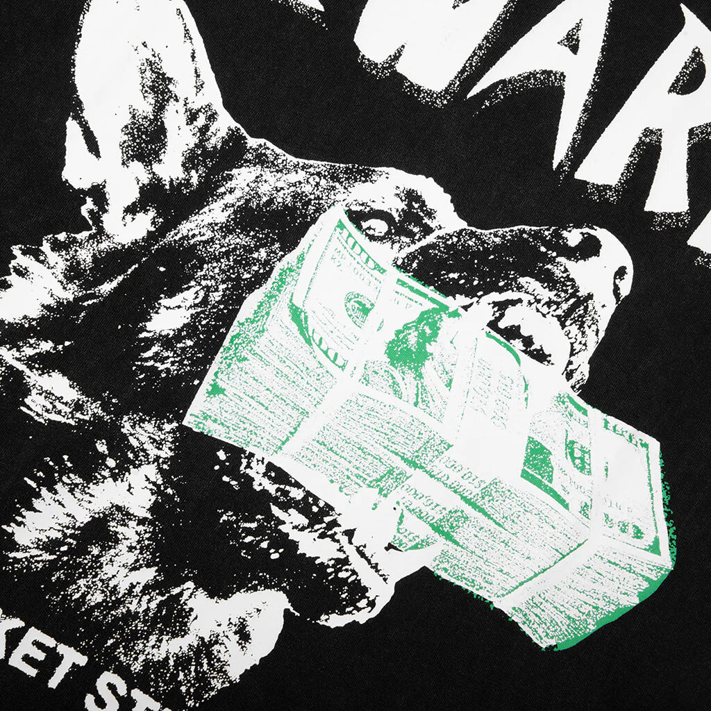 Market Beware My Income Tee (Washed Black)