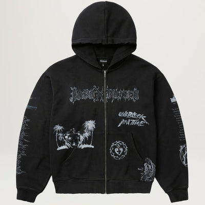 Born X Raised Llorona Zip Up Hoodie (Black)