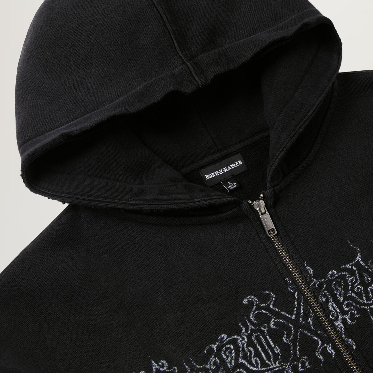 Born X Raised Llorona Zip Up Hoodie (Black)