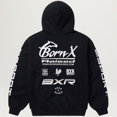 Born X Raised Parlay Zip Up Hoodie (Black)