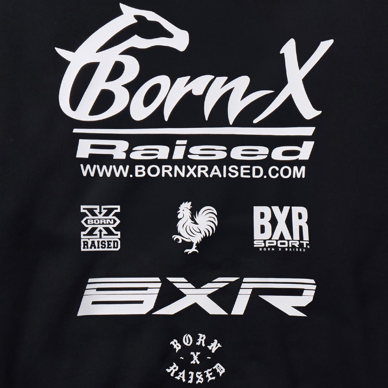 Born X Raised Parlay Zip Up Hoodie (Black)