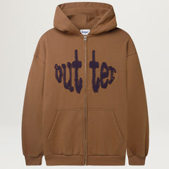 Butter Goods Frenzy ジップスルー フーディ Grey Tan 送料込み Butter Goods(バターグッズ)/ Frenzy Zip-Thru Hood -2.COLOR