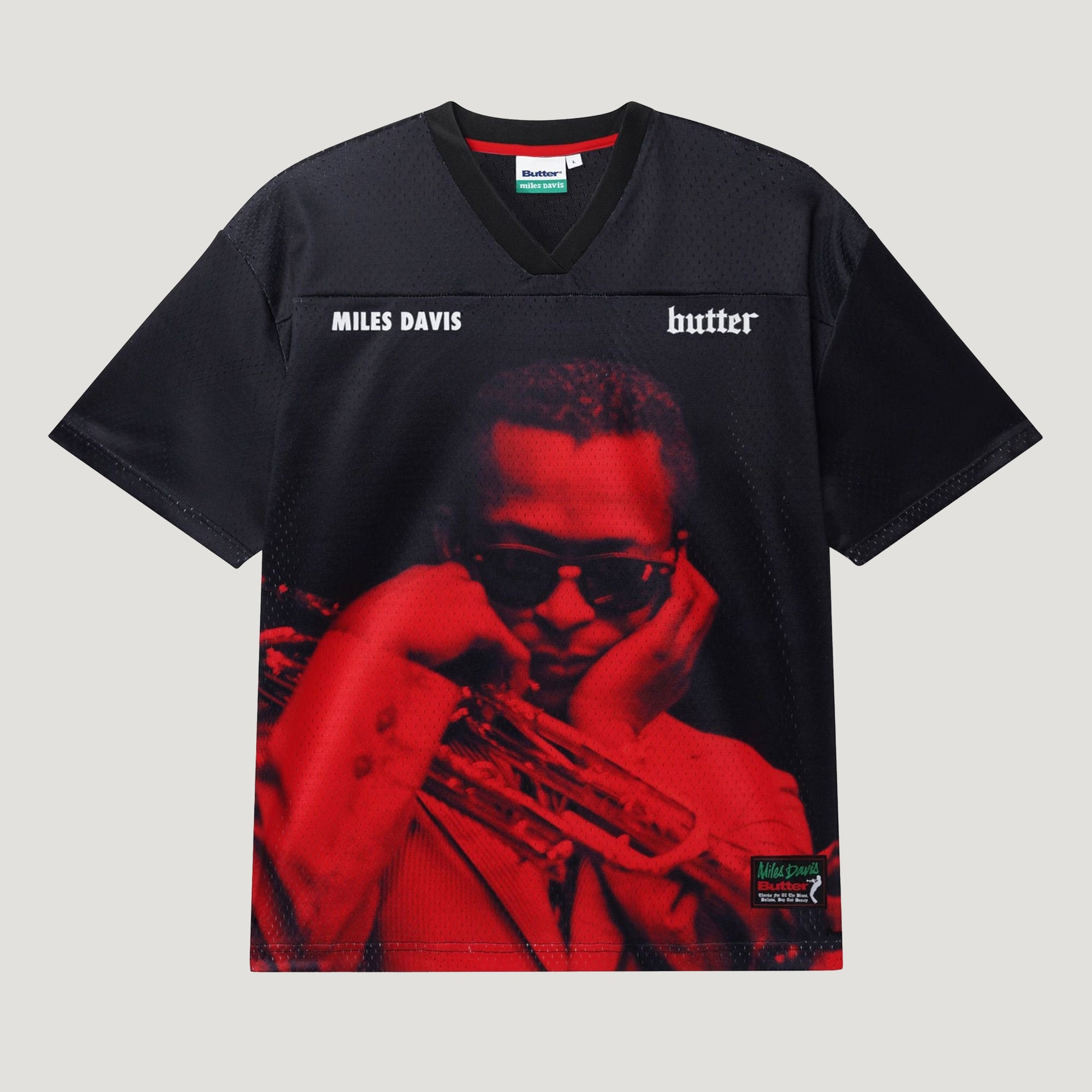 【BUTTER GOODS】 Round About Midnight Jersey - Black Butter Goods X Miles Davis Round About Midnight Jersey