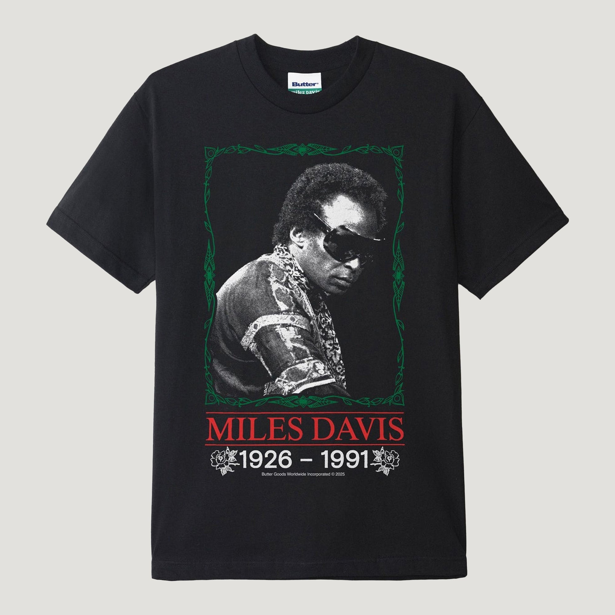 Butter Goods X Miles Davis Thanks Tee (Black)
