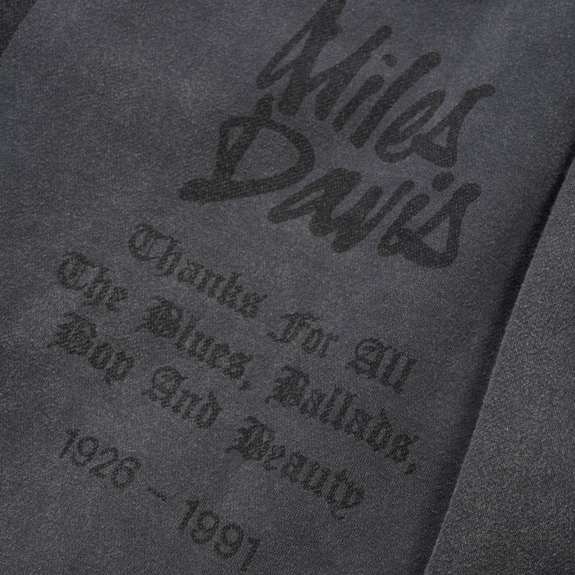 Butter Goods X Miles Davis Thanks Zip-Thru Hoodie (Charcoal)