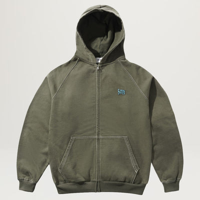 Butter Goods Sketch Zip-Thru Hoodie (Army)