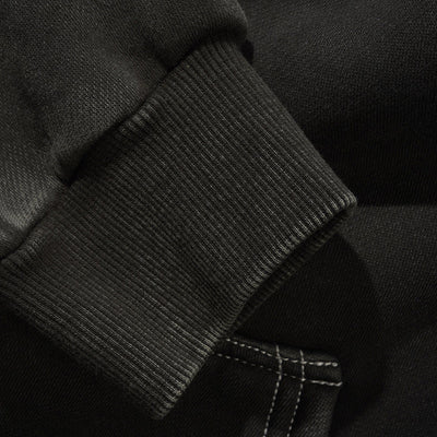 Butter Goods Blotch Zip-Thru Hoodie (Washed Black)