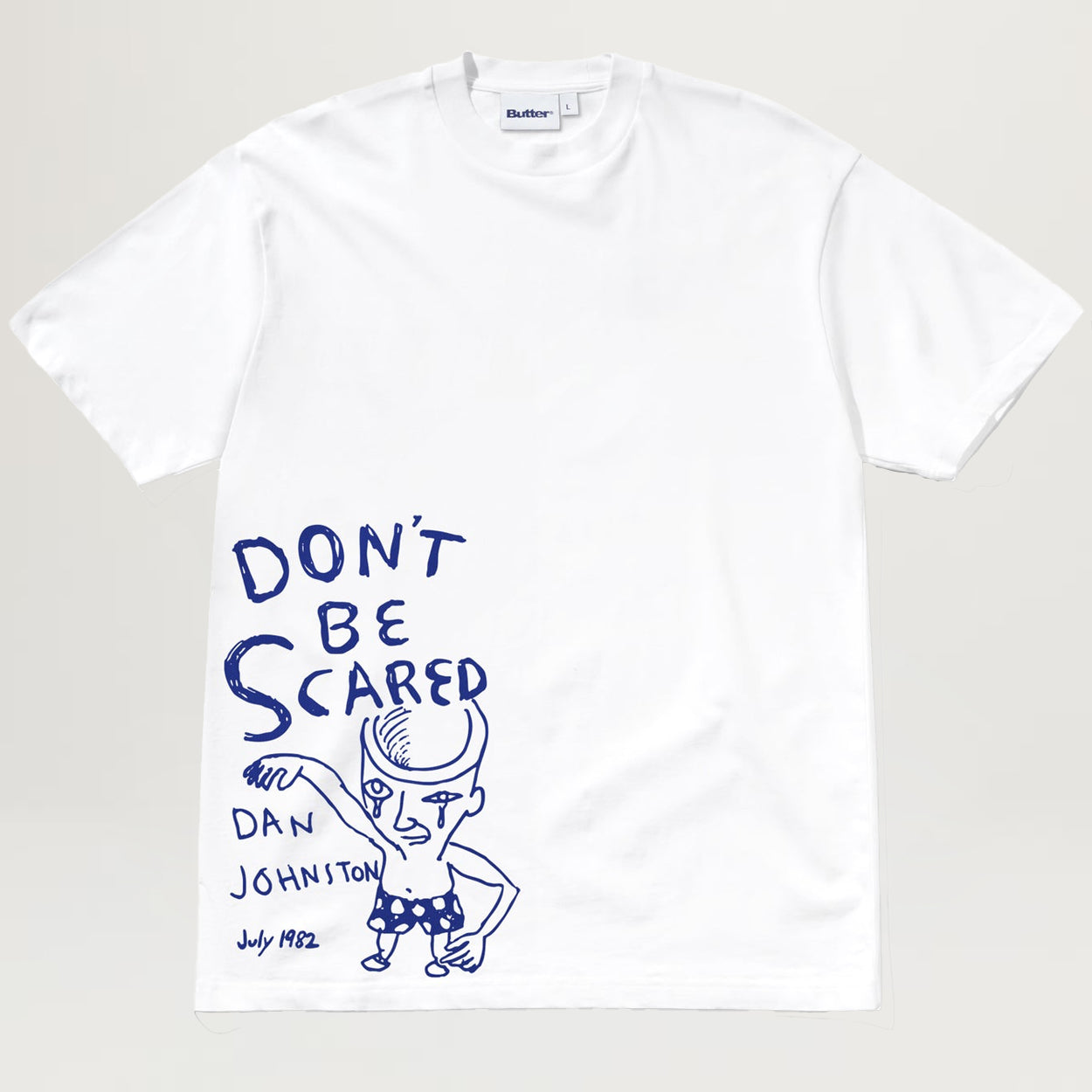 Butter Goods Don't Be Scared Tee (White)