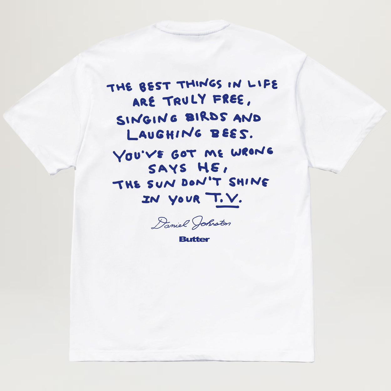 Butter Goods Don't Be Scared Tee (White)