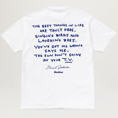 Butter Goods Don't Be Scared Tee (White)