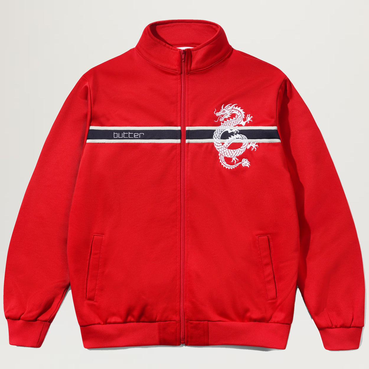 Butter Goods Dragon Tricot Jacket (Red)