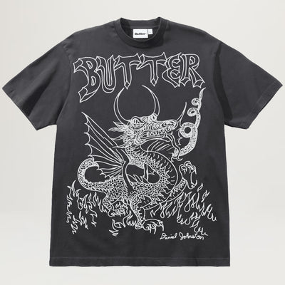 Butter Goods Dragon Tee (Washed Black)