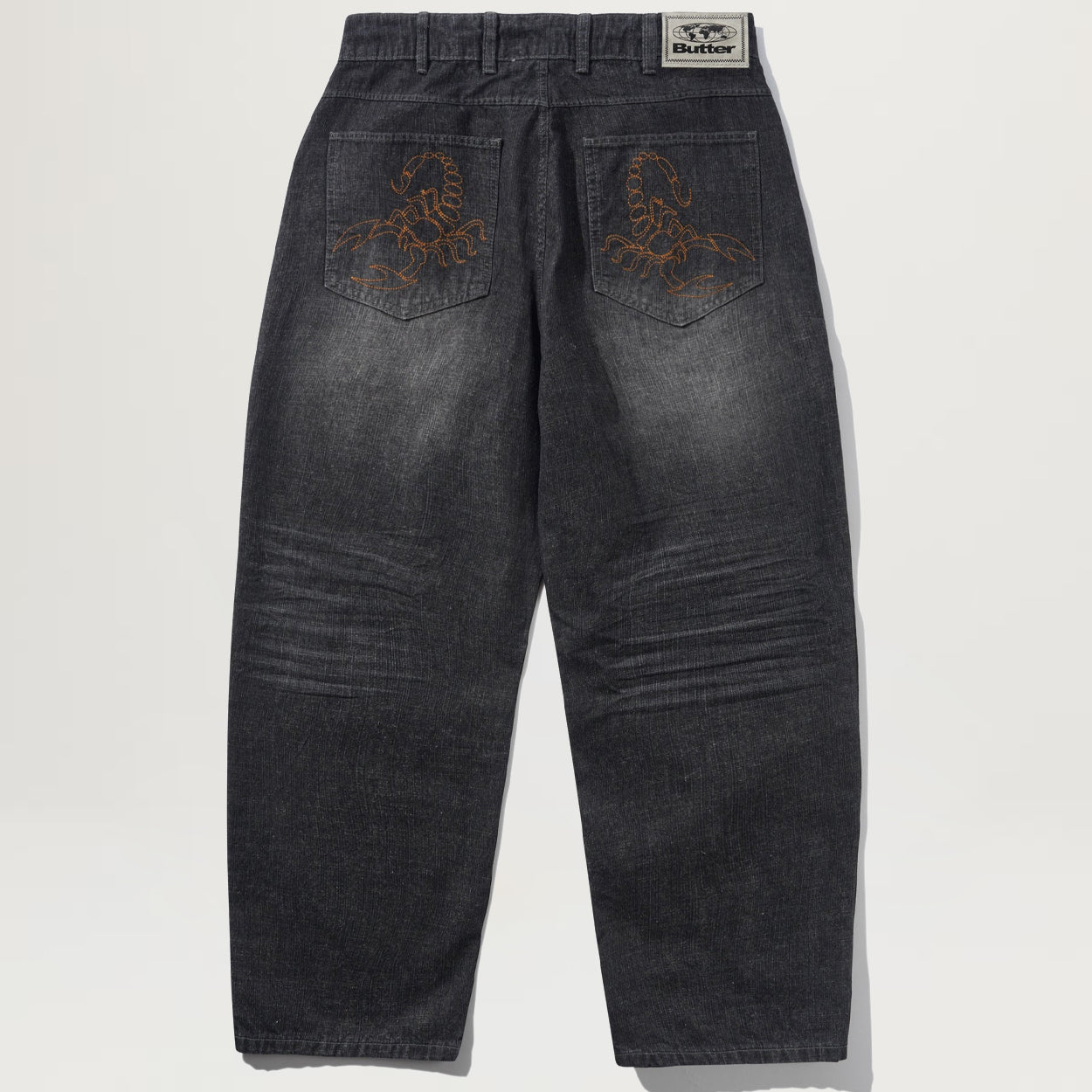 Butter Goods Scorpion Stitch Denim Jeans (Slub Black)