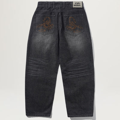 Butter Goods Scorpion Stitch Denim Jeans (Slub Black)