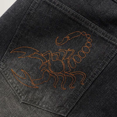 Butter Goods Scorpion Stitch Denim Jeans (Slub Black)