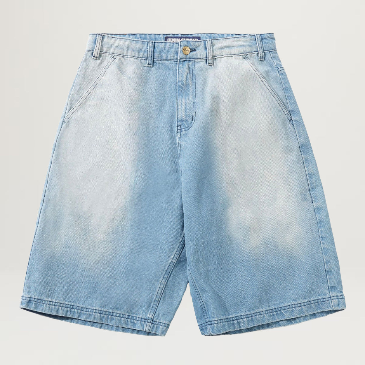 Butter Goods Scribble Denim Shorts (Faded Light Blue)