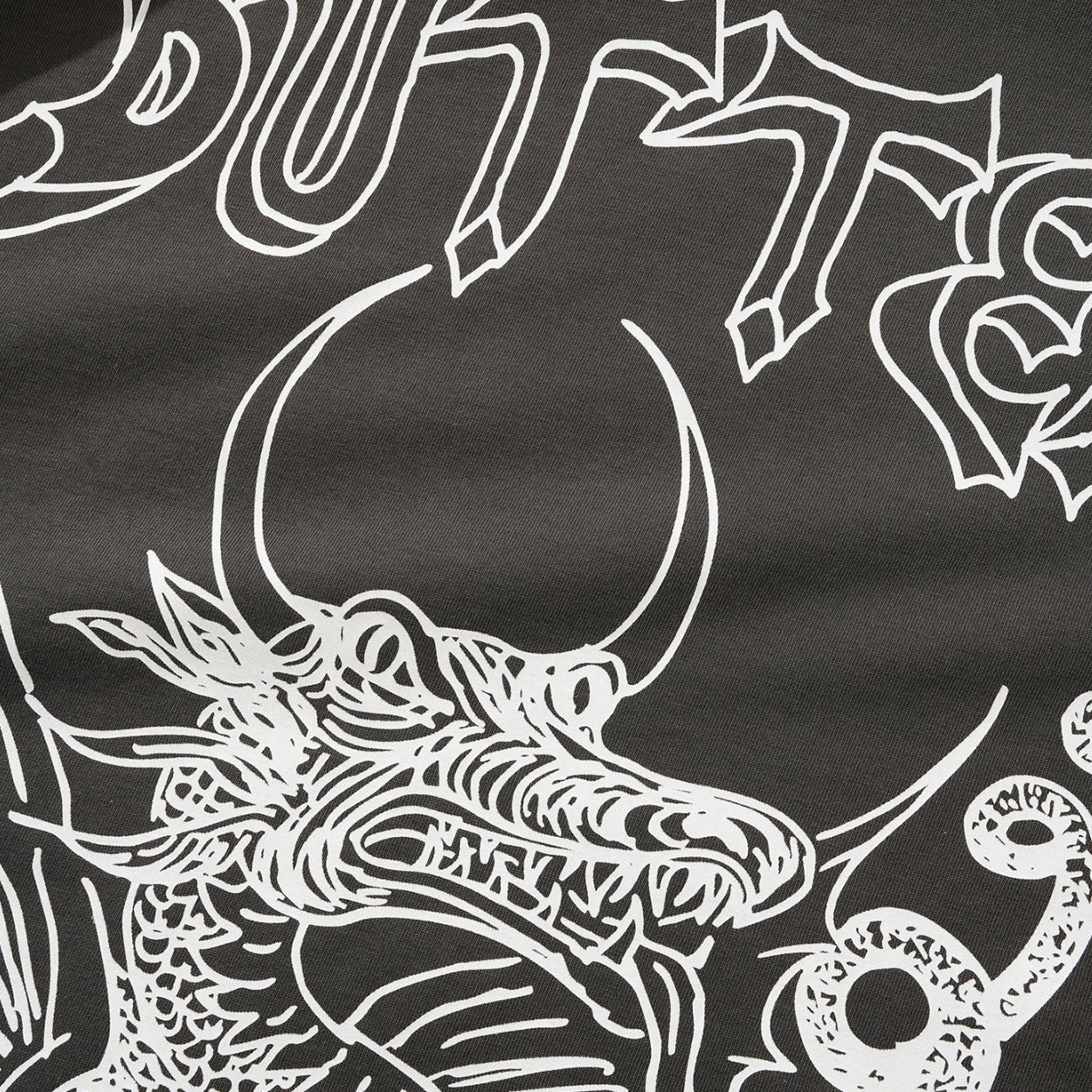 Butter Goods Dragon Tee (Washed Black)