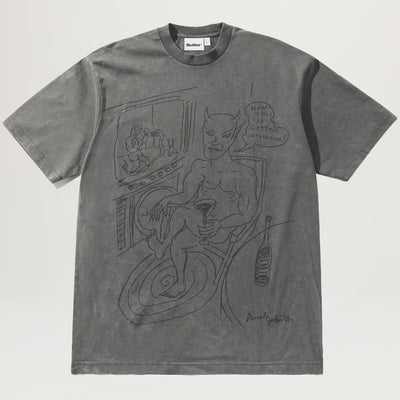 Butter Goods Satan Tee (Black Acid Wash)