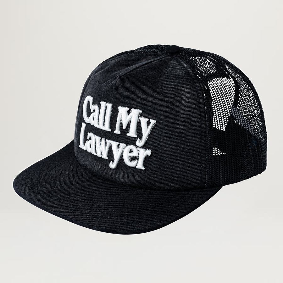 Market Call My Lawyer 3D 5 Panel Hat (Black)
