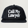 Market Call My Lawyer 3D 5 Panel Hat (Black)