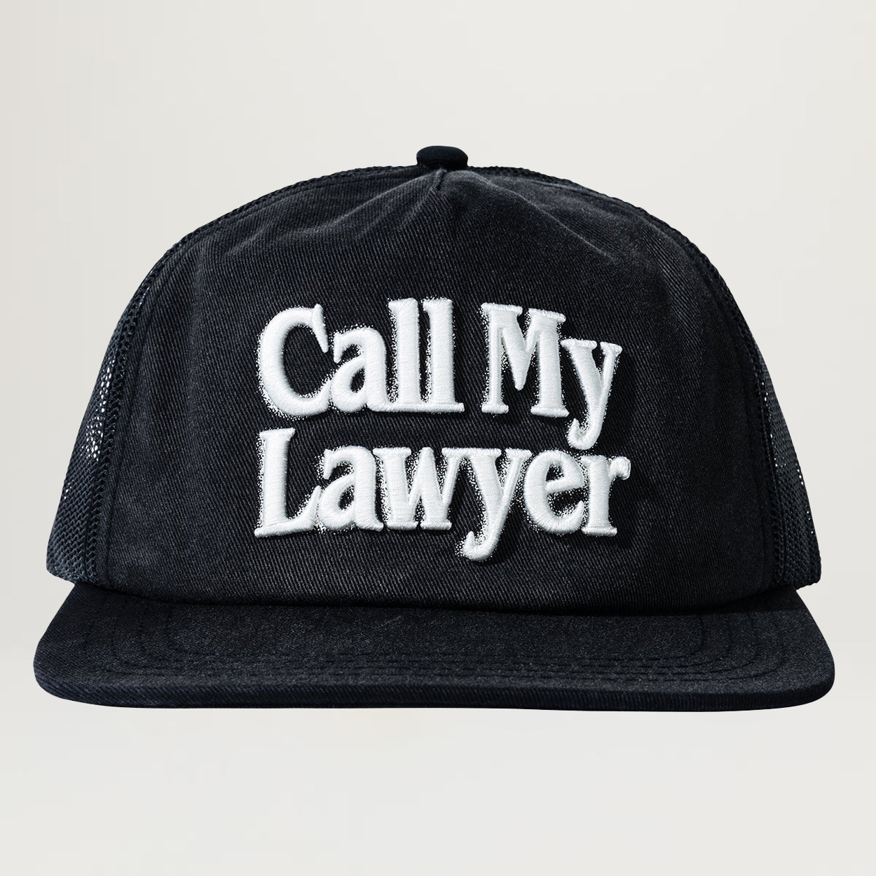 Market Call My Lawyer 3D 5 Panel Hat (Black)