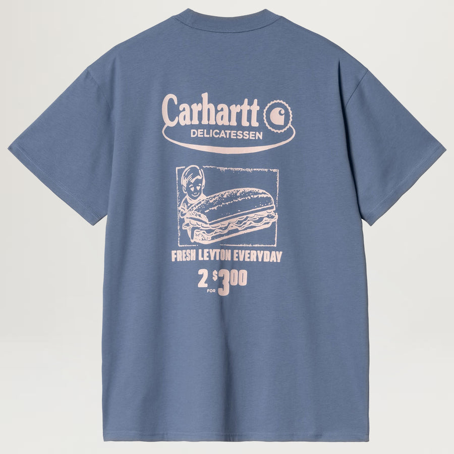 Carhartt WIP Catalogue Tee (Blue Iris/Air Pink)