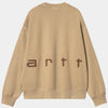 Carhartt WIP Felt Script Sweatshirt (Peanut/Tobacco)