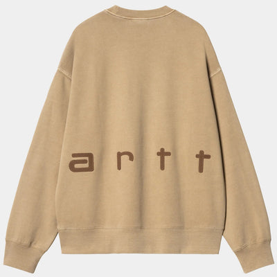 Carhartt WIP Felt Script Sweatshirt (Peanut/Tobacco)