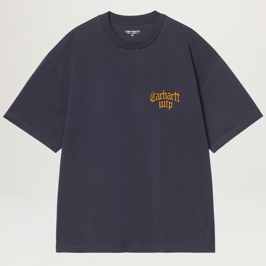 Carhartt WIP Blackletter Tee (Dark Navy)