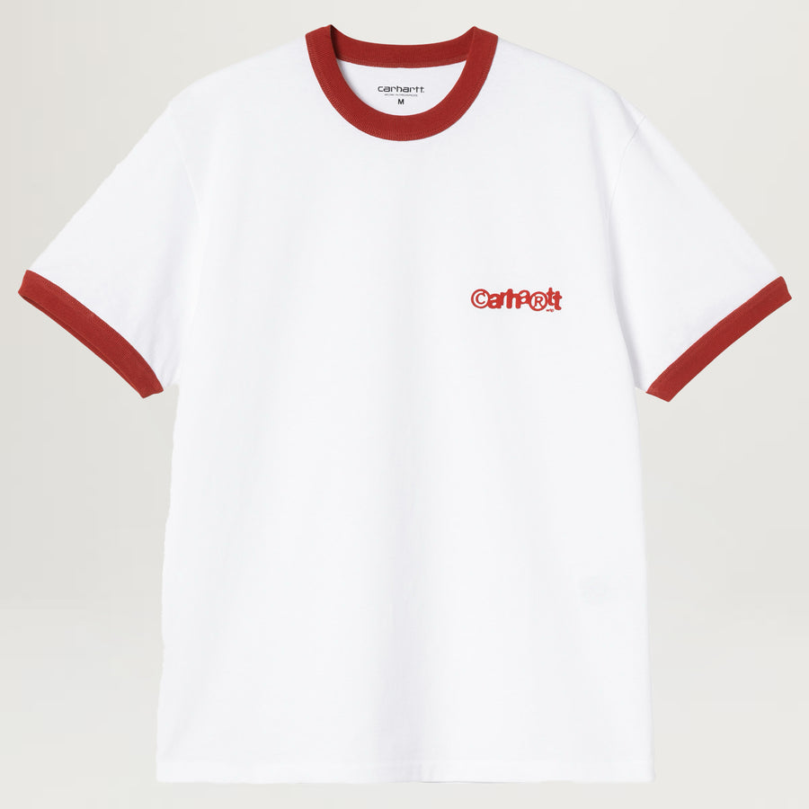 Carhartt WIP IP Ringer Tee (White/Red)