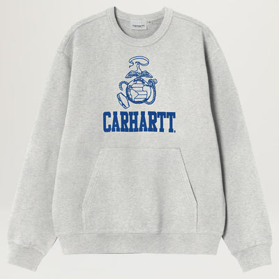 Carhartt WIP Pond Corps Sweatshirt (Ash Heather)