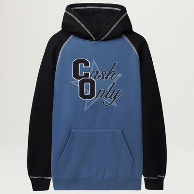 Cash Only Halftime Raglan Pullover Hood (Denim/Black)